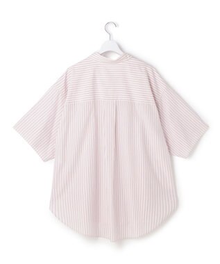 23区 L 【Lサイズ限定】リラックスシルエット スキッパーシャツ ピンク系