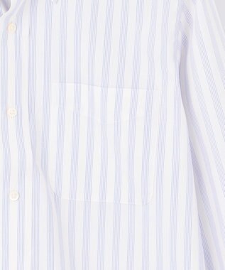 J.PRESS MEN 【PREMIUM PLEATS / 形態安定】ダッパーストライプシャツ / B.D. サックスブルー系1