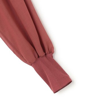 BEIGE， MOYE / ニットドッキング ロングスリーブブラウス L.Bordeaux