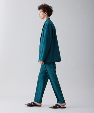 UNFILO MENS ライトリネン テーラード ジャケット [23年春夏商品] ダークグリーン