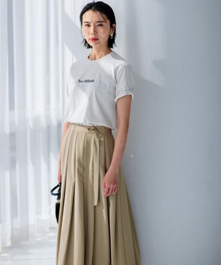 23区 【洗える】Neo Attitude ロゴTシャツ ベージュ系