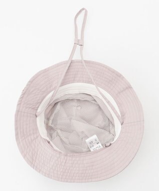 ANY KIDS 日よけ付き 刺繍 バケット ハット ベージュ