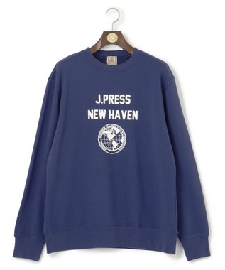 J.PRESS MEN 【WEB・一部店舗限定】フロントプリントスウェット ネイビー系
