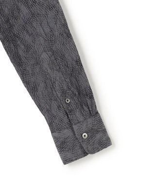 JOSEPH HOMME アブストラクトジャガードストレッチ　レギュラーカラーシャツ グレー系
