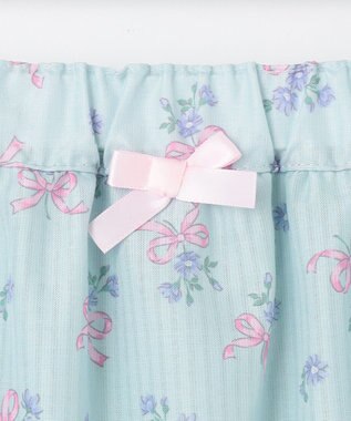 ANY KIDS フラワー×リボン スカパン ミント