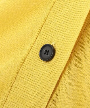 earth music&ecology シアーＶネックカーディガン Yellow