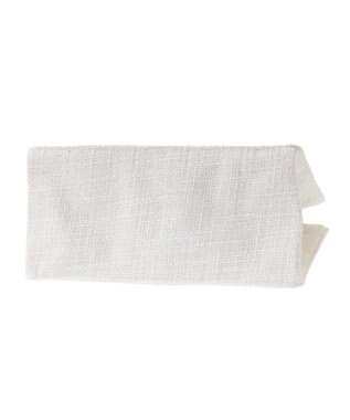 Maison de FLEUR ツイードフリルハンドルスクエアトートSバッグ Ivory