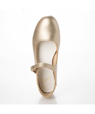 ing 【WEB限定】メリージェーンフラットシューズ ゴールド