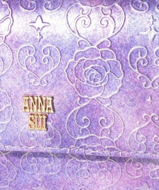 ANNA SUI ローズハート フラップ長財布 ラベンダー