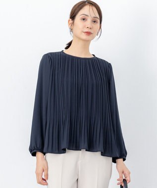 組曲 S 【WEB限定】ジョーゼットシフォンプリーツ ブラウス