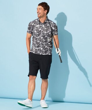 23区GOLF 【MEN】【接触冷感/UVケア/ストレッチ】ショート パンツ ブラック系