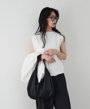 russet ラウンドビッグショルダーバッグ(CE-1292) Black2（シルバー金具）