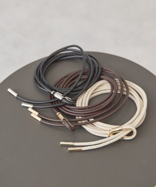 AMERICAN HOLIC ロープデザインベルト Ivory