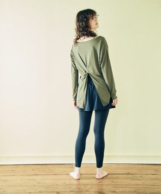 San-ai Resort（三愛水着楽園） 【WEB限定】水陸両用キュロット付レギンス2点【FILA（フィラ）】 12BK