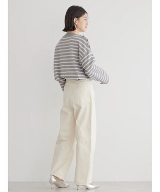 AMERICAN HOLIC バイパチショルダーボタンニットプルオーバー Gray Mixture