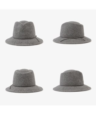 林八百吉商店 Jin no beat shi te cassie　ツバ広マニッシュバスクセラー 杢グレー