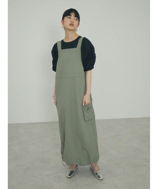 Green Parks ａ．ポケット付きジャンスカ Khaki
