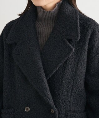 Green Parks ブークレＰコート Dark Navy