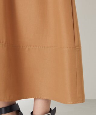 NAVE 【ReNAVE・セットアップ可/撥水加工/防シワ】ポリエステルタッサー ワンピース キャメル系