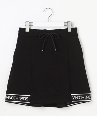 23区GOLF 【WOMEN】カノコダンボールスカート シワになりにくい ブラック系