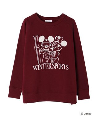 Green Parks Ｄｉｓｎｅｙ／裏起毛フロッキープリントスウェットII Bordeaux