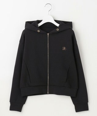 Feroux アイコン刺繍 ダンボール パーカー ブラック系