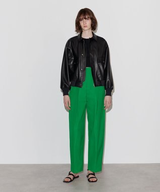 NAVE 【Nave】フェイクラムスキン ブルゾン ブラック系