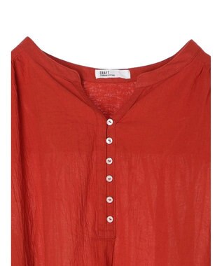 CRAFT STANDARD BOUTIQUE ジョーゼットスキッパーシャツ Red