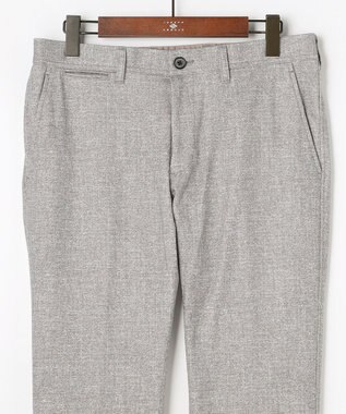 JOSEPH ABBOUD 【ストレッチ/ウエストも伸びる】ウールライクフランネルジャージーパンツ ライトグレー系