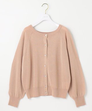 ANY SIS 【洗える】ラメ カーディガン オレンジ