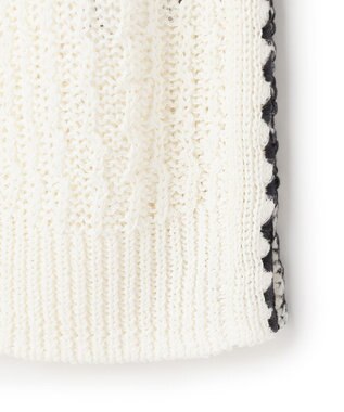 BEIGE， ATACAM / テープヤーン ノースリーブニット Ecru