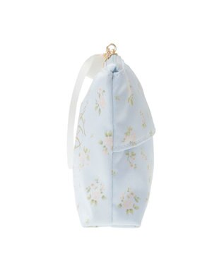 Maison de FLEUR ローズプリントティッシュケース Sax