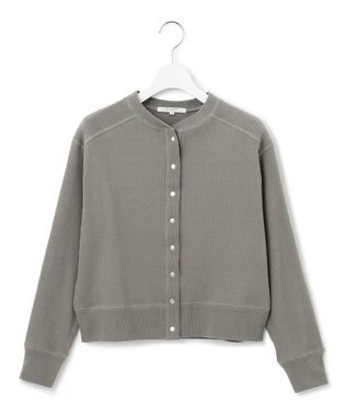 23区 【SLOW/一部店舗限定】ワイドリブジャージー カーディガン モカグレー系