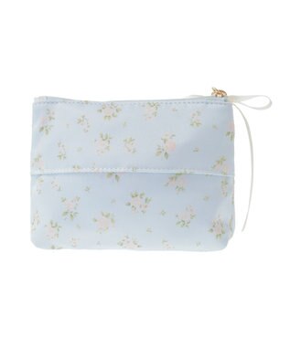 Maison de FLEUR ローズプリントティッシュケース Sax