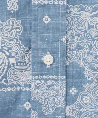 J.PRESS MEN 【KING SIZE】ペイズリーバンダナプリント シャツ ダルブルー系5