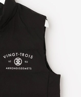 23区GOLF 【WOMEN】中綿リバーシブルベスト ブラック系5