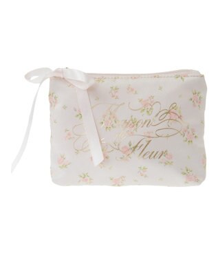 Maison de FLEUR ローズプリントティッシュケース Light Beige