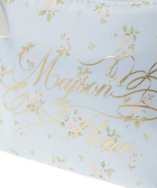 Maison de FLEUR ローズプリントティッシュケース Sax