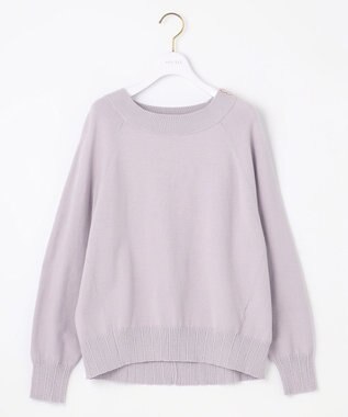 ANY SIS S 【CICA加工】ケーブルリブ ニット ラベンダー