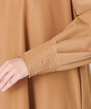 NAVE 【ReNAVE・セットアップ可/撥水加工/防シワ】ポリエステルタッサー ワンピース キャメル系