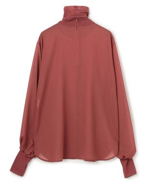BEIGE， MOYE / ニットドッキング ロングスリーブブラウス L.Bordeaux