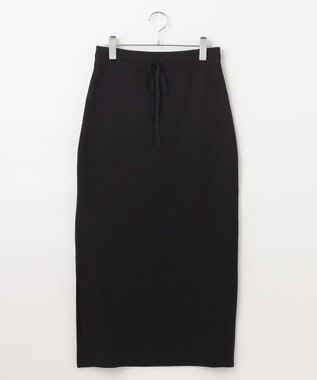 #Newans 【洗える】ナローシルエットニットスカート ブラック