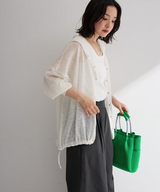 Green Parks リングドットニットパーカー