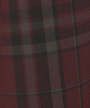 earth music&ecology バックレースアップチェックスカート Bordeaux