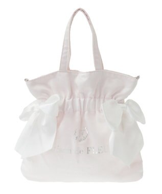 Maison de FLEUR ダブルリボン2Wayトートバッグ Light Pink