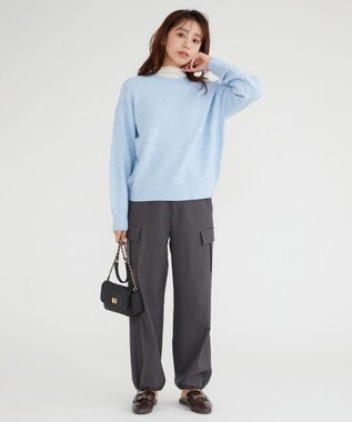 Feroux 【ONWARD CROSSET MAG掲載】パラシュートカーゴ パンツ グレー系