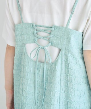 Green Parks 表面感キャミワンピース Light Green