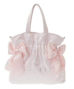 Maison de FLEUR ダブルリボン2Wayトートバッグ Pink