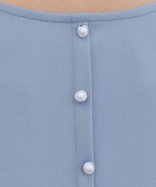 Tiaclasse 【洗える】バックフリルカットソー サックス