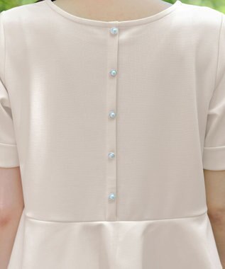 Tiaclasse 【洗える】バックフリルカットソー アイボリー